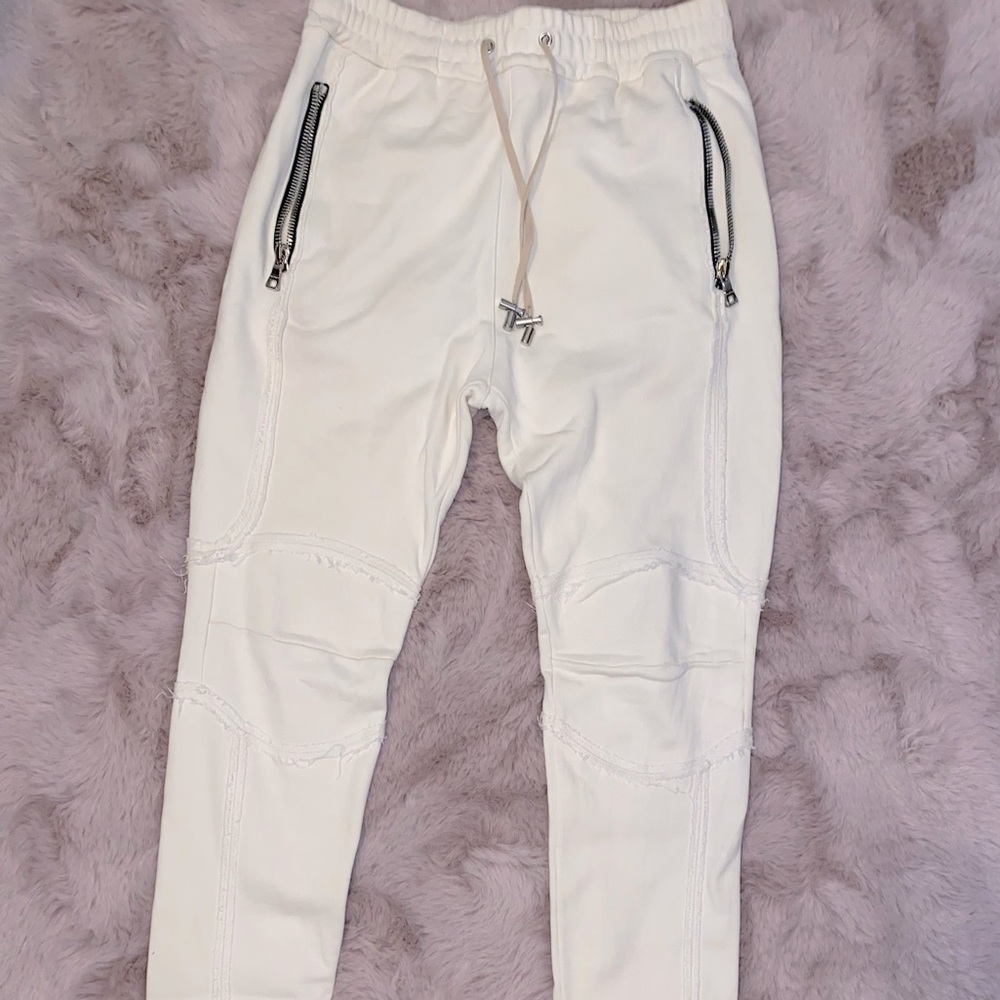 Balmain Ribbed Cotton Sweatpants